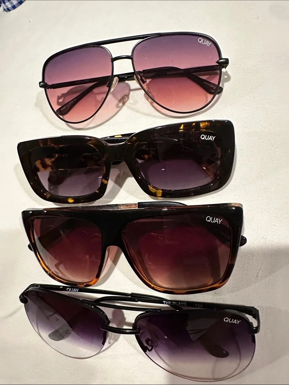 Quay Australia Women's Sunglasses - Tortoise & Purple Gradient Lenses